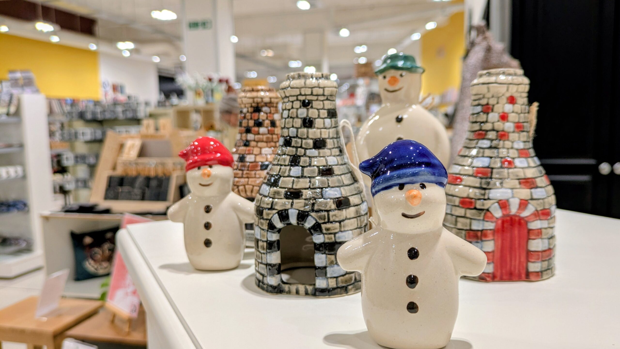 CeramicBottleKilnAndSnowman