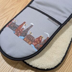 Stoke-On-Trent Grey Oven Glove