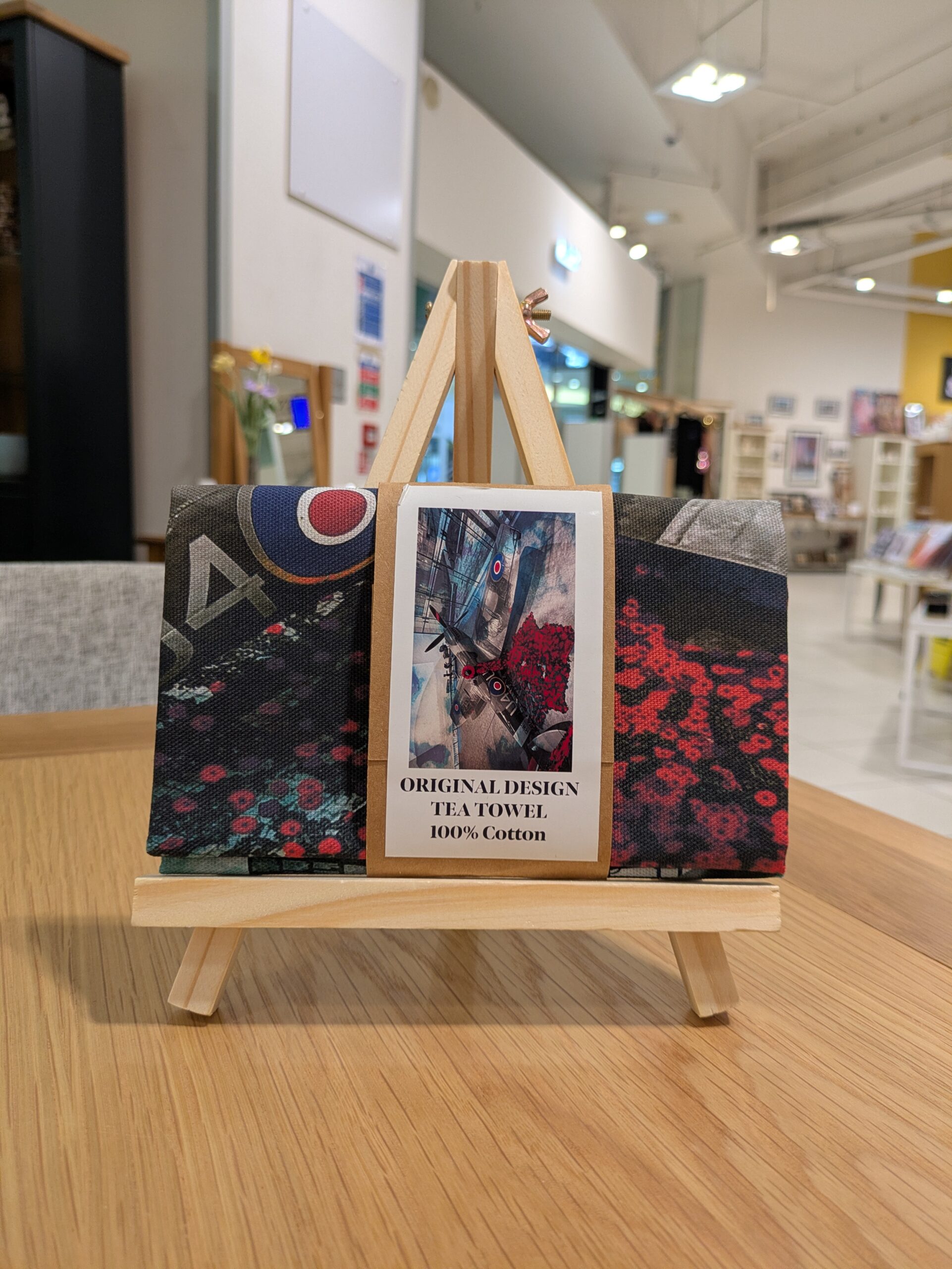 Spitfire Poppies Tea Towel
