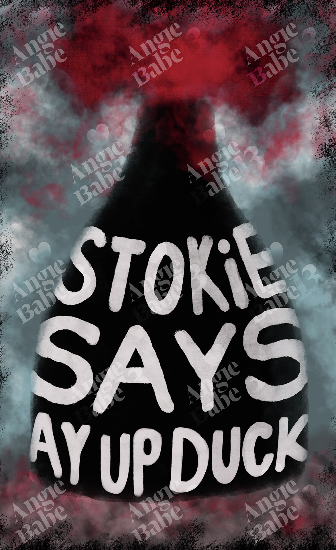 Stokie Says Ay Up Duck Tea Towel - Image 2