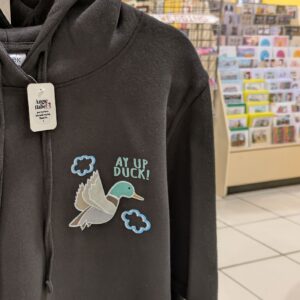 Ay Up Duck Black Hoodie