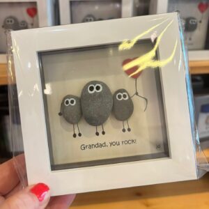 Grandad You Rock Framed Pebble Art