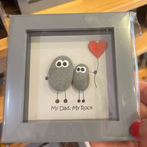 My Dad My Rock Framed Pebble Art