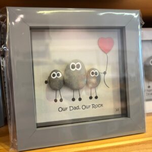 Our Dad Our Rock Framed Pebble Art