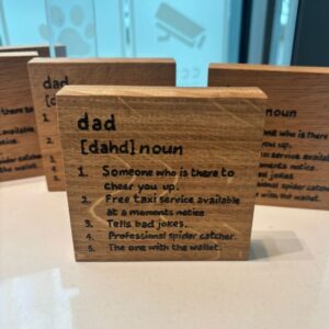 Dad Noun Wooden Coaster