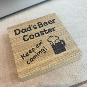 Dad's Beer Wooden Coaster