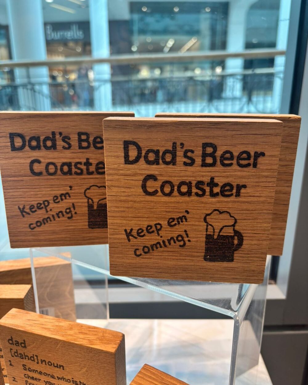 Dad's Beer Wooden Coaster - Image 2